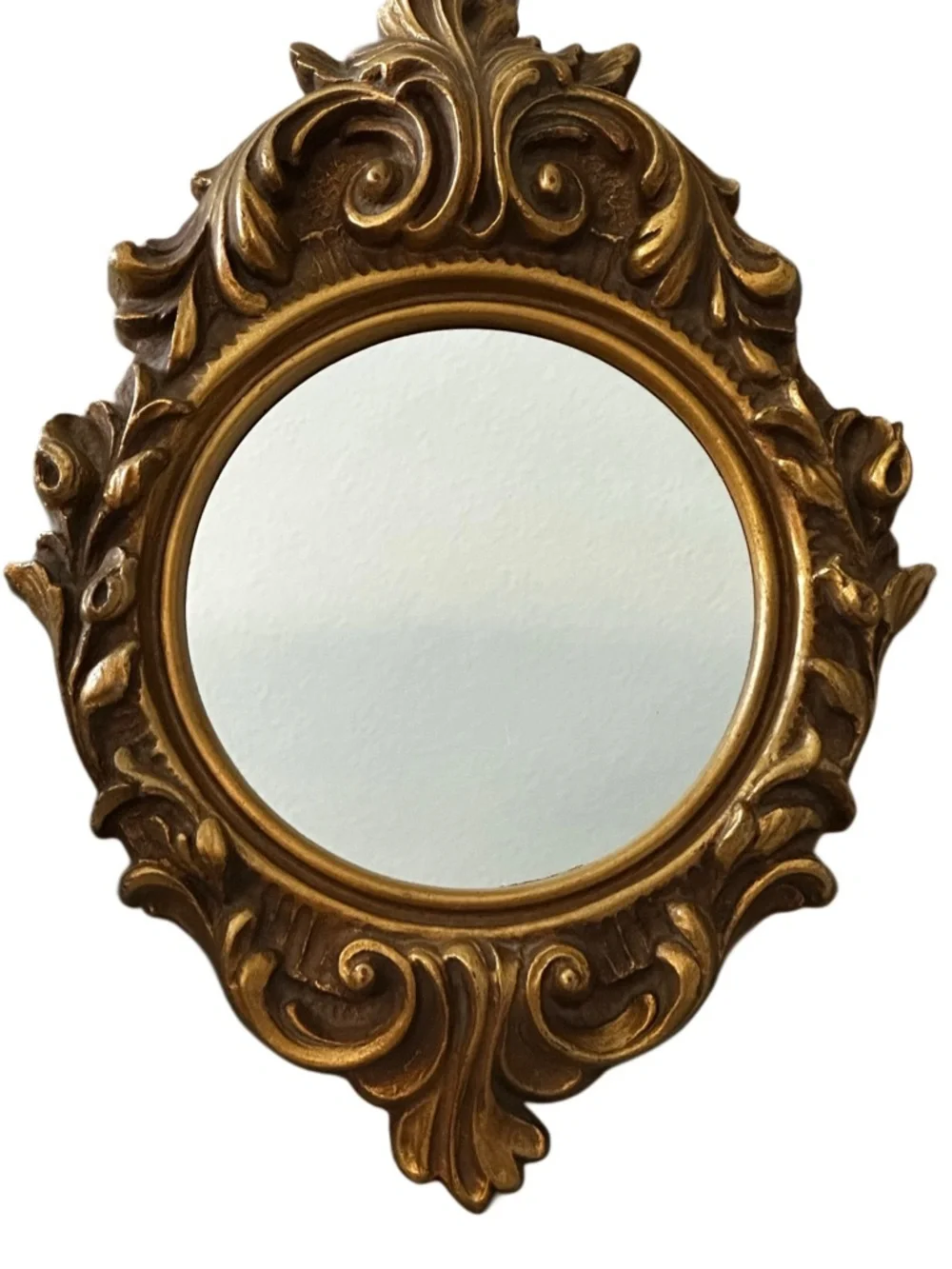 Vintage Turner Ornamental Gold Wall Mirror Carved Frame Baroque or Rocco style